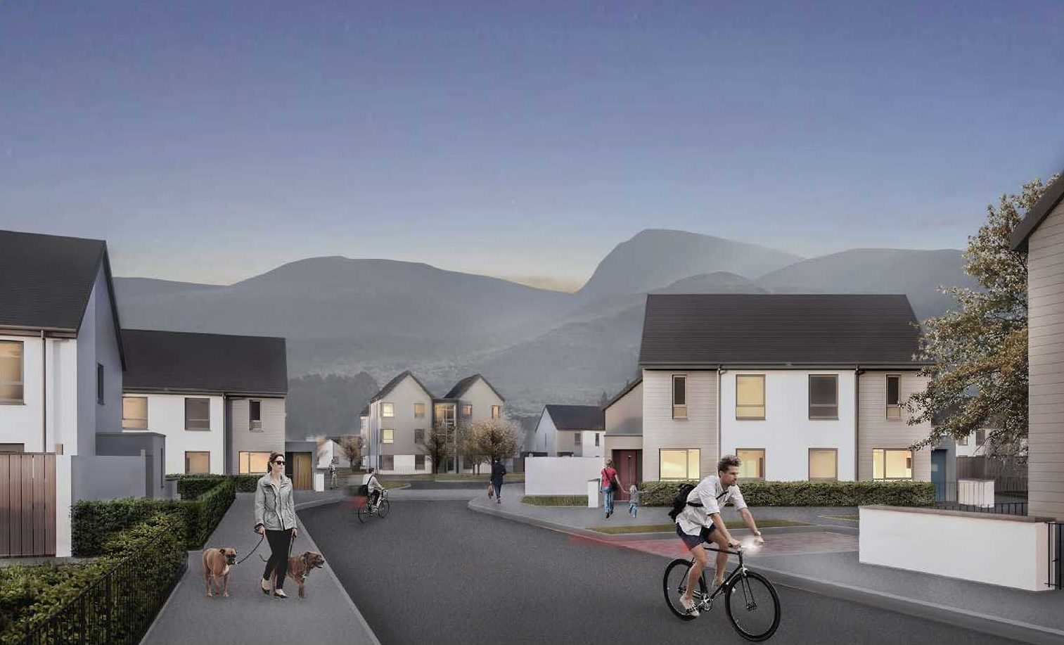 Artist impression showing the proposed housing development in Fort William.
