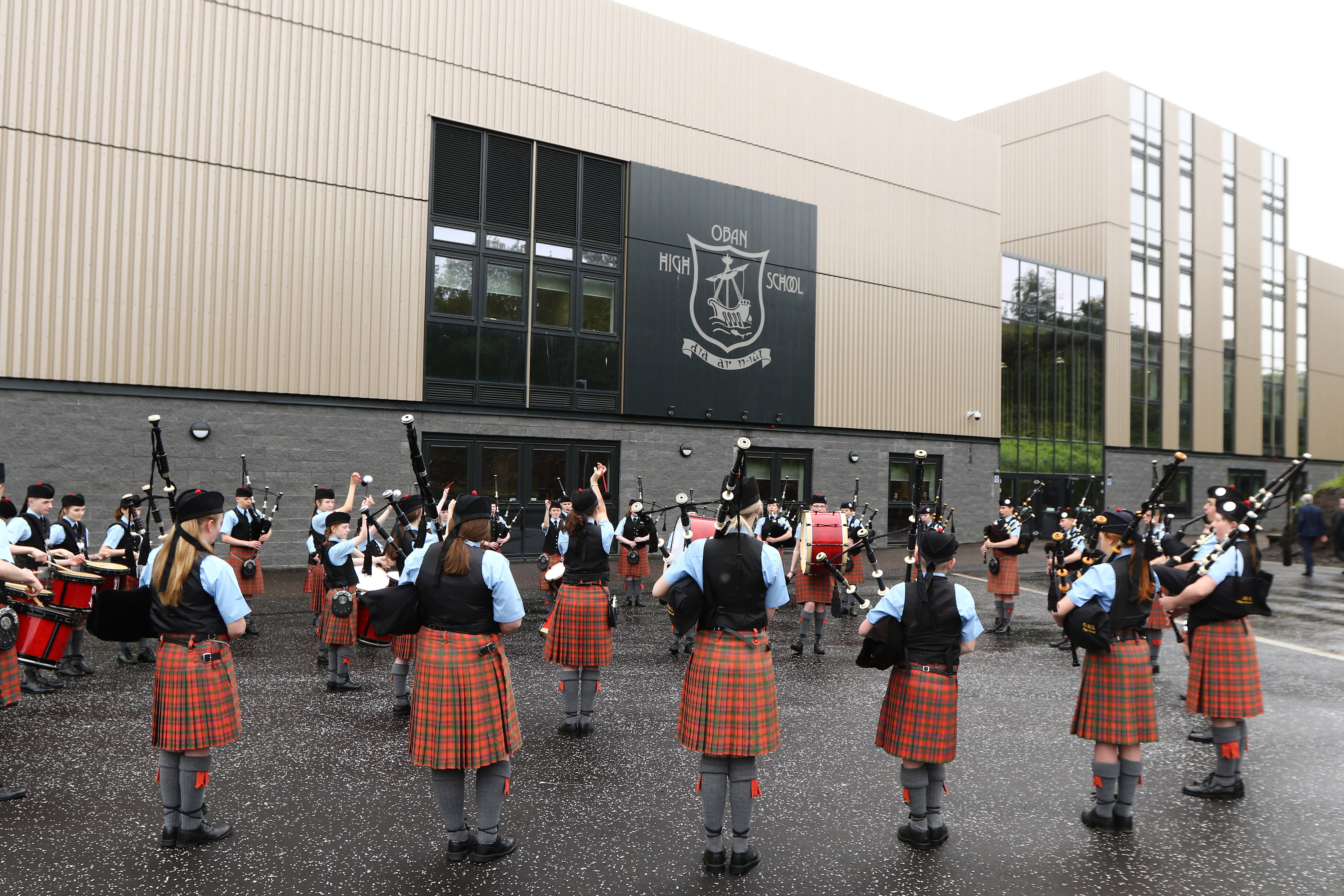 The new Oban High School building was formally opened last year.