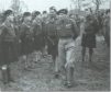 Field Marshal Montgomery inspects the 5th/7th Battalion Gordon Highlanders at Beaconsfield prior to the invasion of Normandy in June 1944