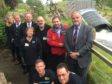 Delegates visited the hydro scheme near Donside village