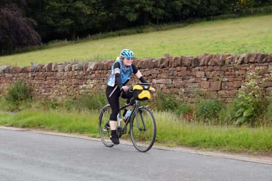 Isla Routledge cycled 140 miles to support Parkinson's UK.