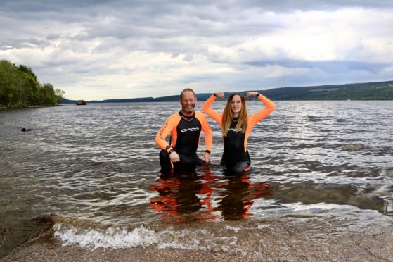 The pair who work onboard the Loch Ness by Jacobite will swim the mile long stretch for charity.
