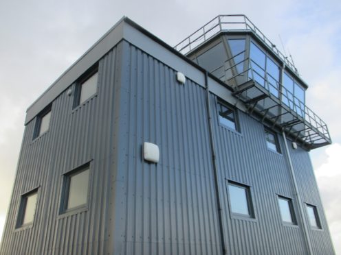 The newly revamped air traffic control tower at Kirkwall Airport
