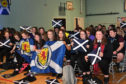 Mintlaw Academy pupils cheer on Kim Little and her Scotland team