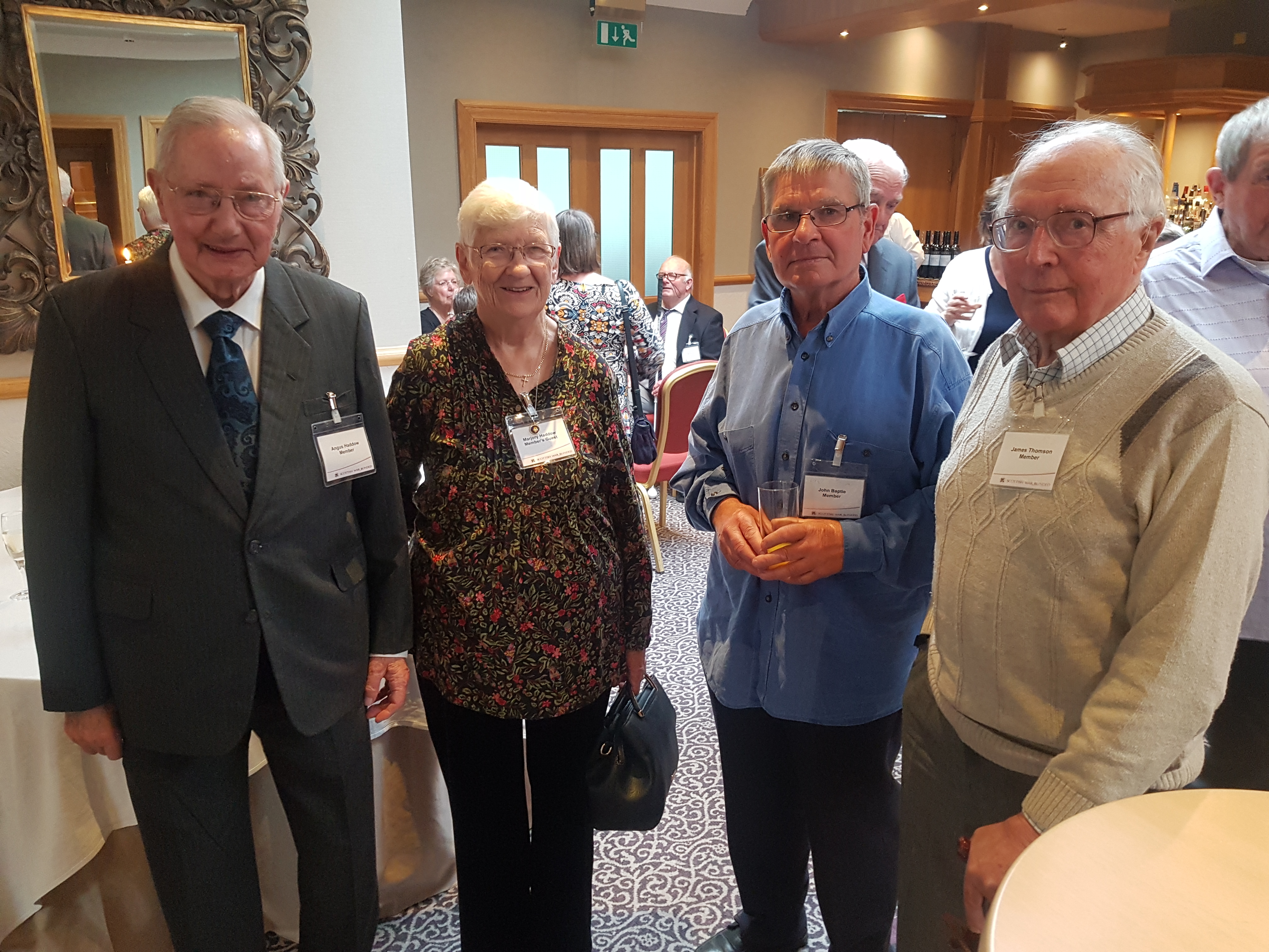 Scottish War Blinded veterans enjoyed a night of entertainment in Inverness