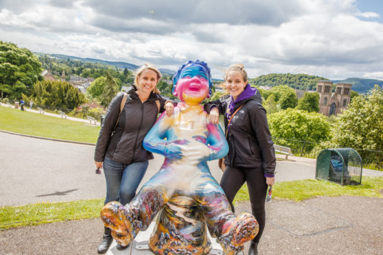 Oor Nevis takes up his perch as the pride of place at Inverness Castle