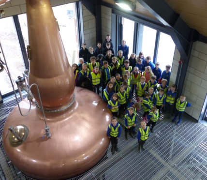 Morrison Construction welcomed Ardross Primary School and Edderton Primary pupils to the Ardross Distillery project  for a site tour.