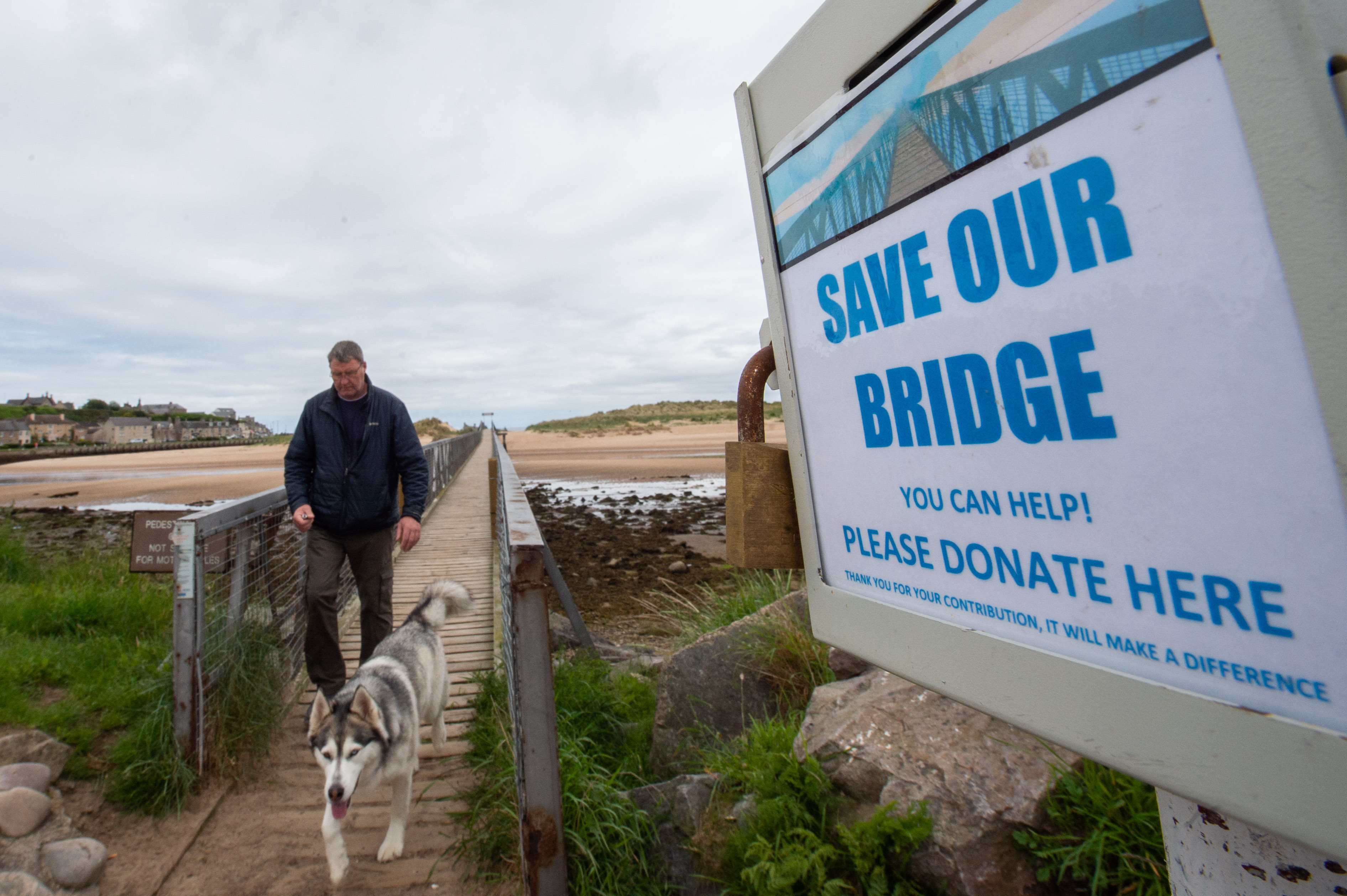Pictures show the donation box at Lossiemouth footbridge running over to the East Beach.


Picture by Jason Hedges