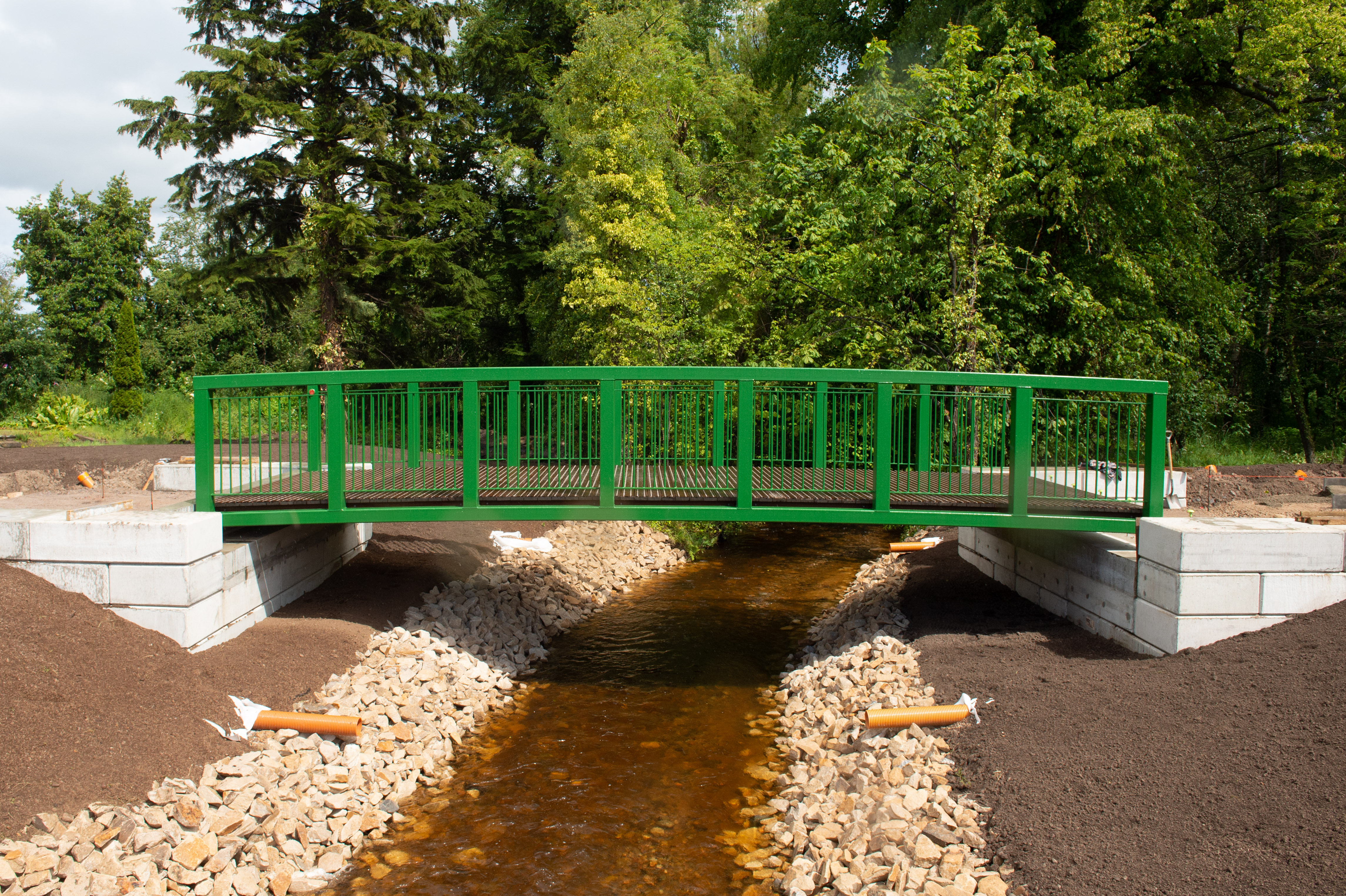 Pictures by JASON HEDGES    
A new footbridge has been installed in Linkwood, New Elgin next to the new Moray Sports Centre.