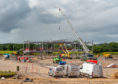 Pictures by JASON HEDGES    
Pictures show the recent development of the new Linkwood Primary School near the new Moray Sports Centre in Elgin.