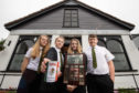 Milne's High School students have created a Mexican soup recipe that will be sold by Baxters. Pictured: Hannah Robertson, Matthew McLuckie, Emma Geddes, Tommy Ireland.