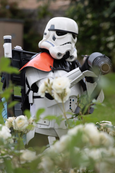 Moray College in Elgin hosts a mini comic con. 
Picture: Trevor Ross as a storm trooper.