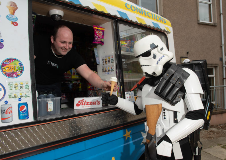 Moray College in Elgin hosts a mini comic con. 
Picture: Trevor Ross as a storm trooper.