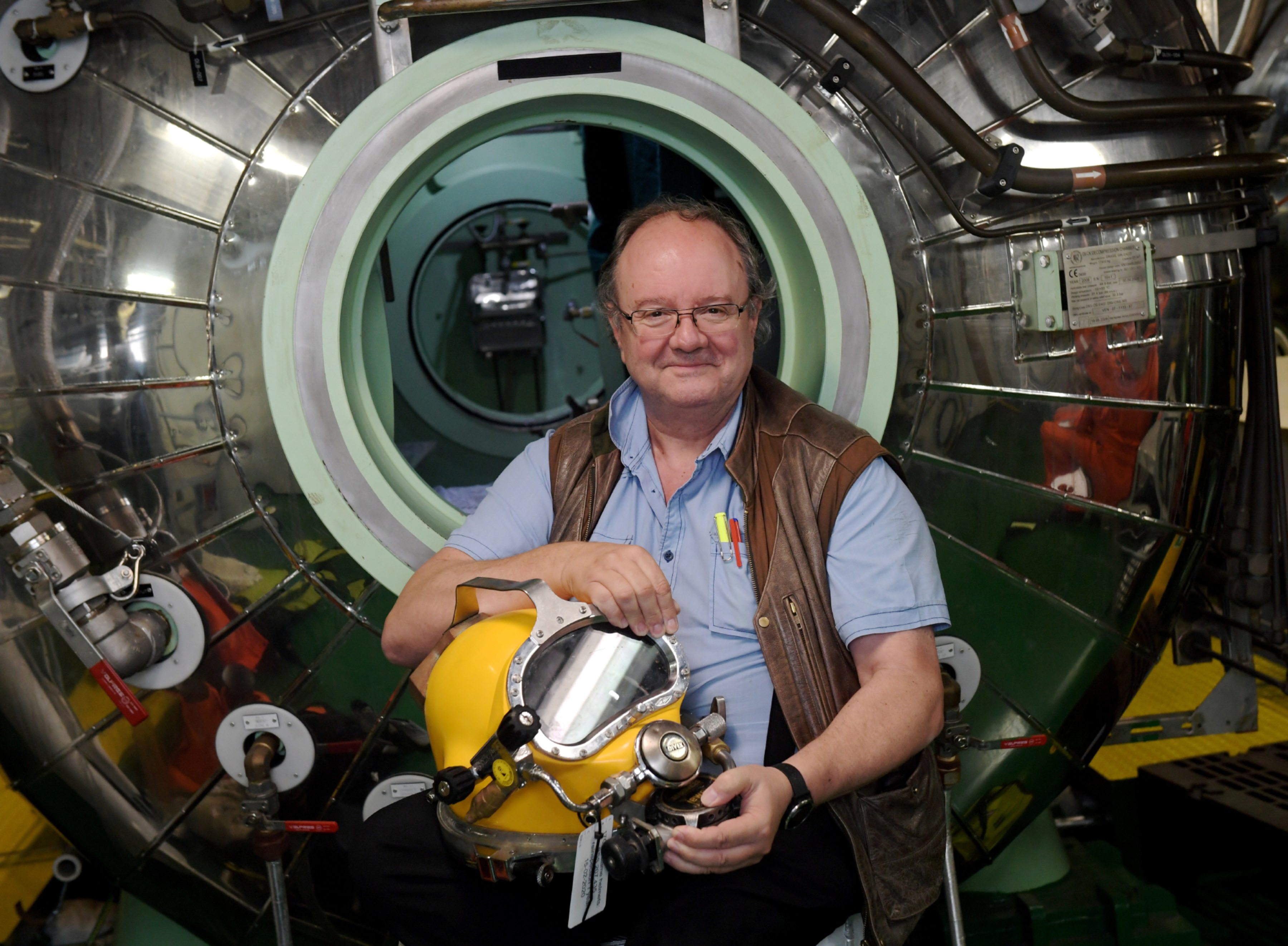 David Hutchinson, pictured onboard the Boko Da Vinci, is being made an OBE in the honours. Picture by KATH FLANNERY