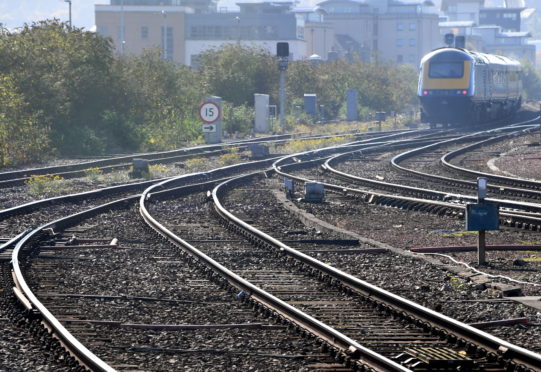 The Inter7City pulling away from Aberdeen Railway station.