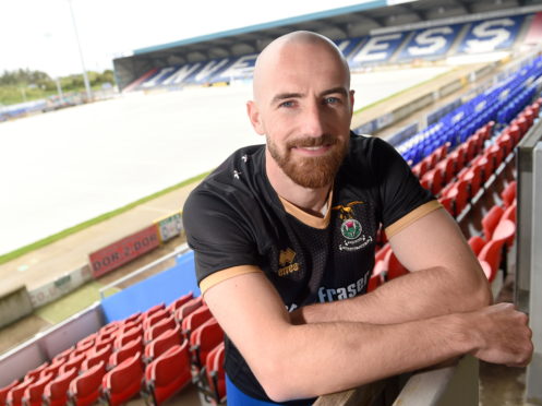 Picture by SANDY McCOOK 20th June '19
New Caley signing, James Vincent photographed in Inverness yesterday afternoon.