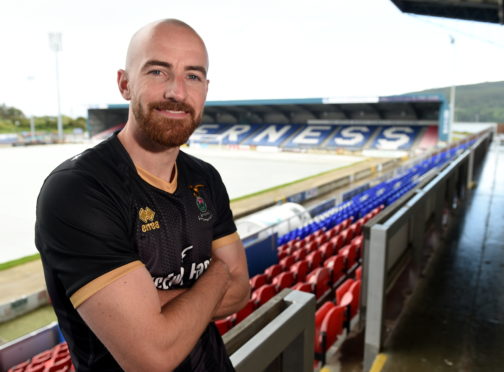 Picture by SANDY McCOOK    20th June '19
New Caley signing, James Vincent photographed in Inverness yesterday afternoon.