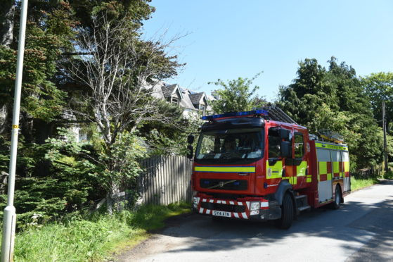 The fire took hold in the kitchen of the property and demanded the attendance of three fire crews. Picture by Sandy McCook