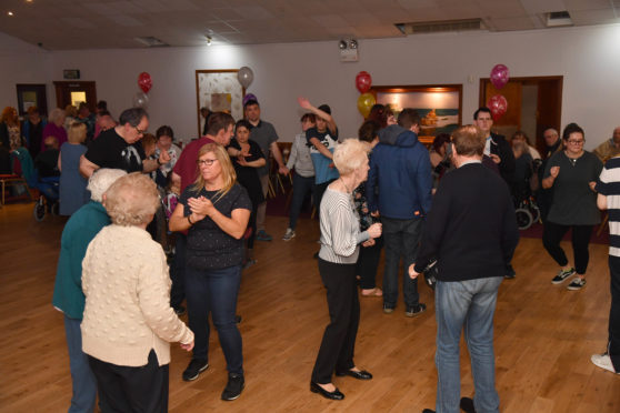 Boogy in full swing at the Fraserburgh leisure centre.