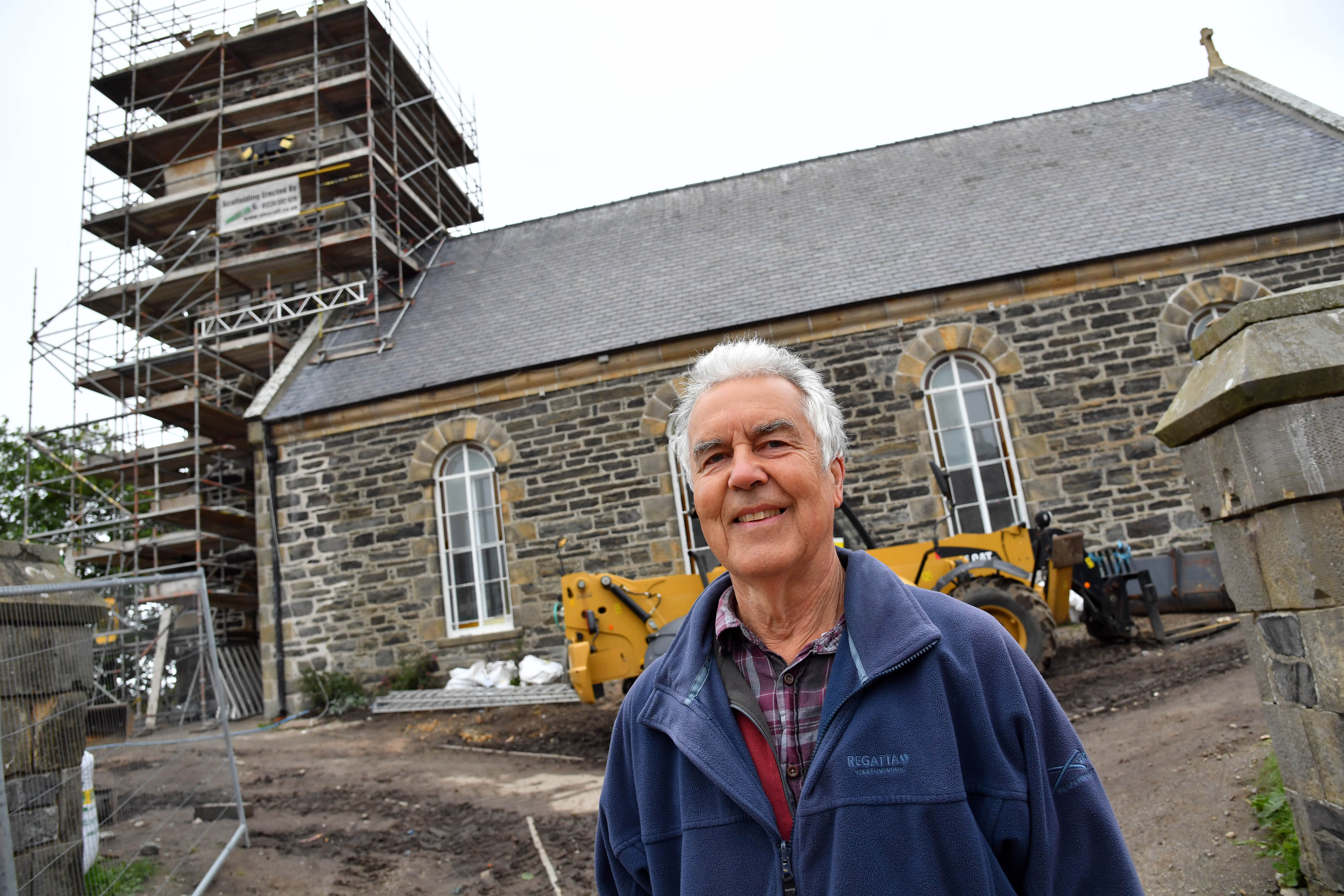 Project co-ordinator Ian Whewell at the Portsoy Church centre.