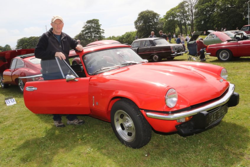 Brian Mackay from Invergordon with his 1973 Triumph GT6.