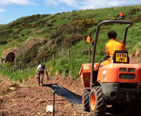 Work on the Mearns Coastal Trail