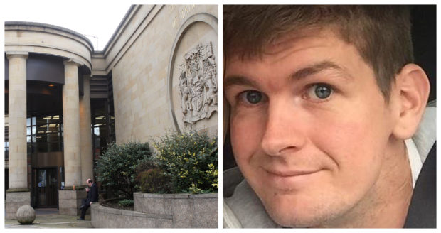 Richard Finnis (right) appeared at the High Court in Glasgow.