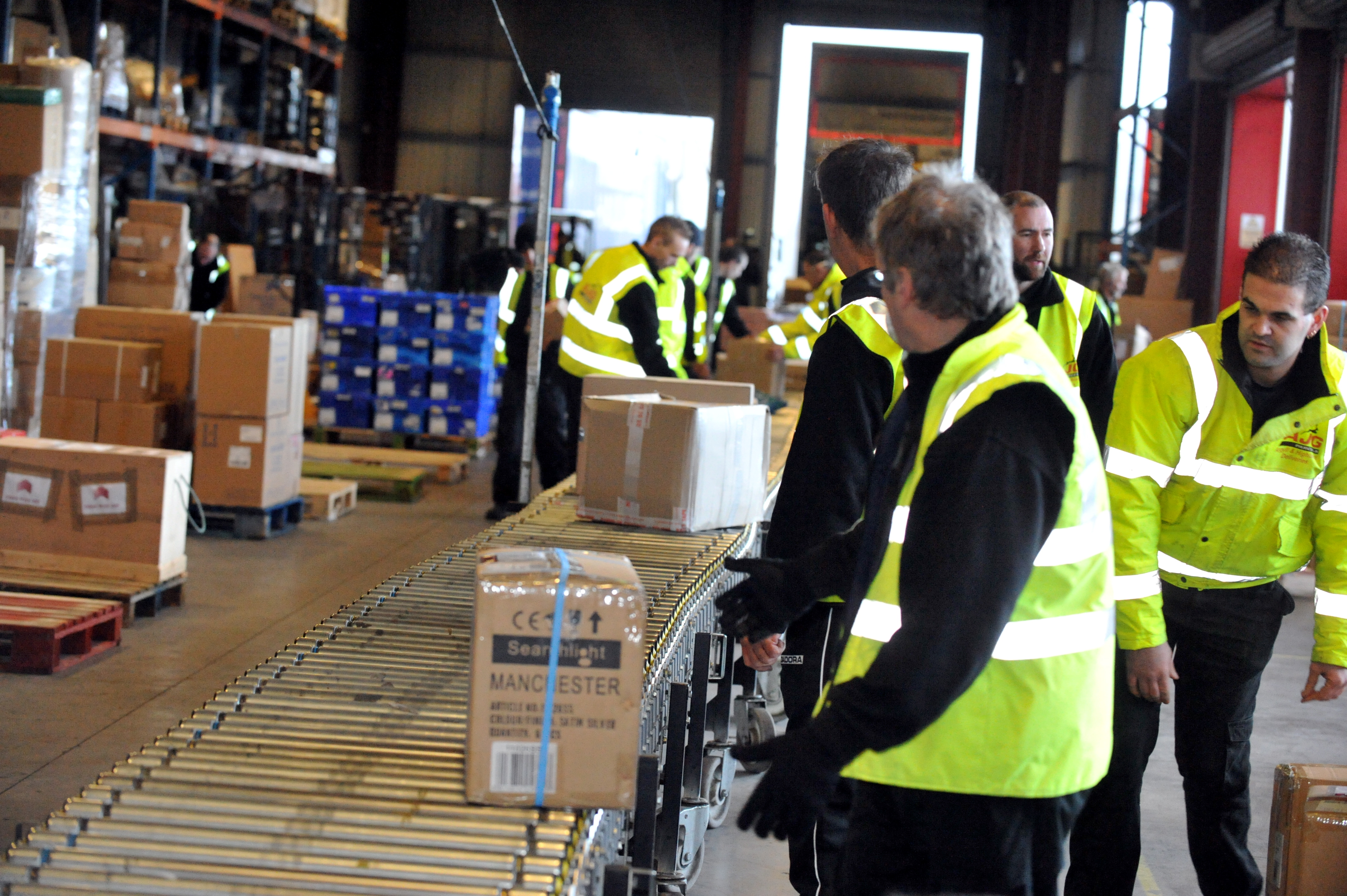 Parcel sorting warehouse in Inverness