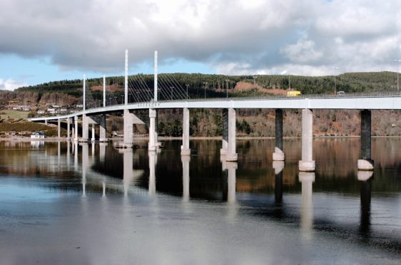 The Kessock Bridge in Inverness. Photograph by Sandy McCook