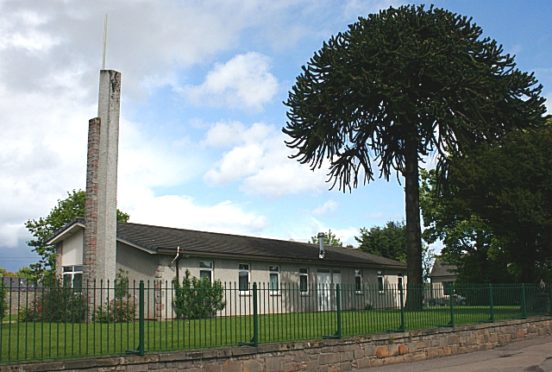 The chapel was built on Pansport Road in Elgin.