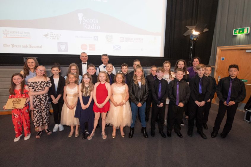 Meethill Primary School pupils in all their finery at the Doric Film Festival 2019 at Belmont Filmhouse.