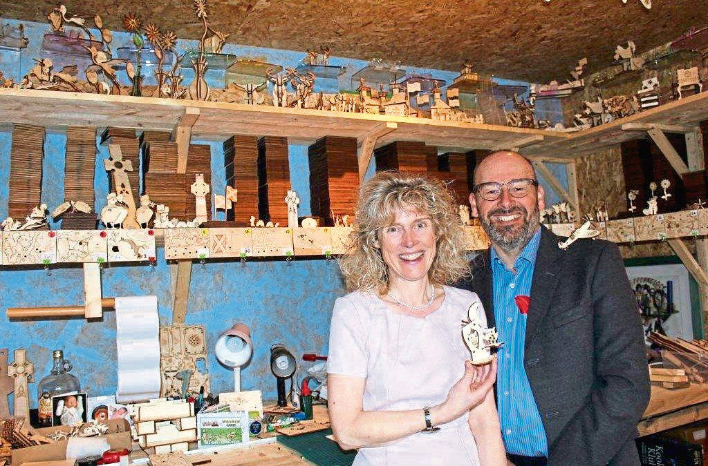 Andy and Fiona Cox, of Moray firm Pop-Up Designs