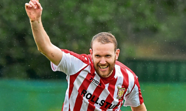 Formartine United striker Garry Wood.