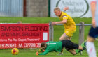 Lee Fraser could feature for Forres come October after his recovery stepped up and, inset, manager Charlie Rowley