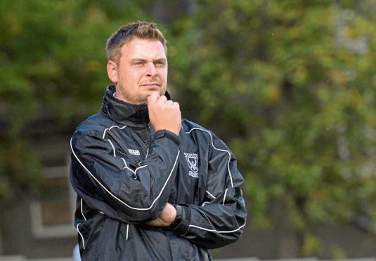 Huntly's manager Martin Skinner.