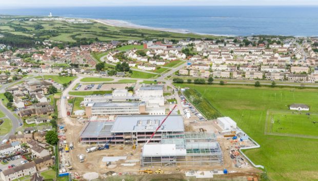 Construction is underway on a replacement for Lossiemouth High School.