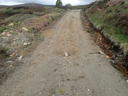 A view of the track granted retrospective permission.