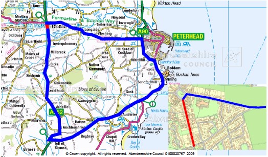 A main road will be closed in Mintlaw