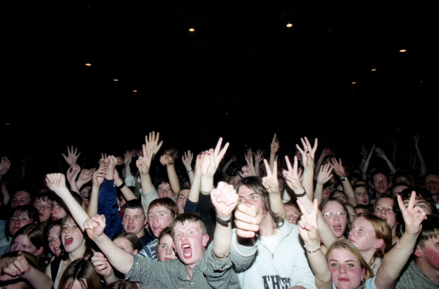 Oasis fans at the AECC in September 1997.
