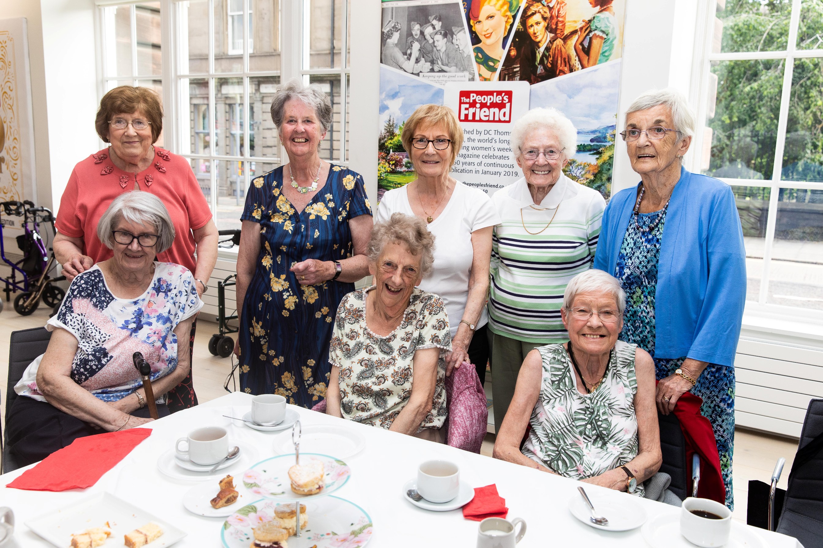 The Peoples Friend - Dundee - The Peoples Friend Tea Party - CR0011051 - Dundee - Picture Shows:  - Sunday 30th June 2019 -Attendees enjoy the social chatting at the Peoples Friends Tea Party-  Steve Brown / DCT Media