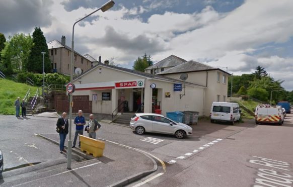 Screenshot of the Spar store on Grange Road in Fort William.