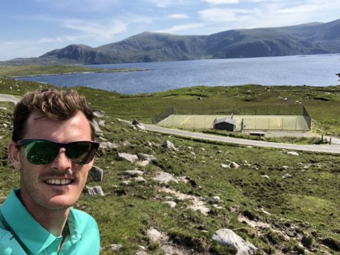 Jamie Murray at Bunabhainneadar on the Isle of Harris.