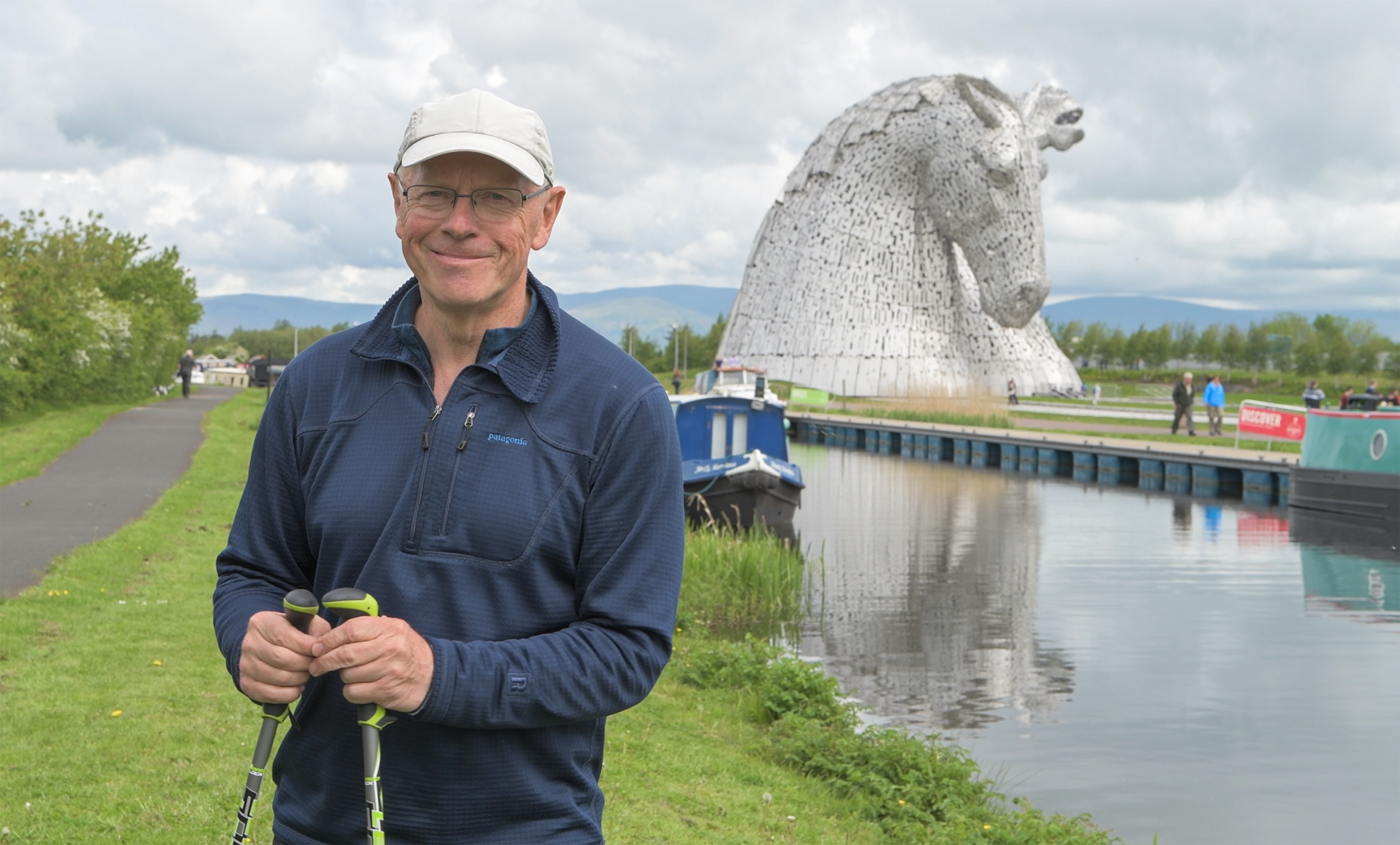 Douglas Sewell at The Kelpies