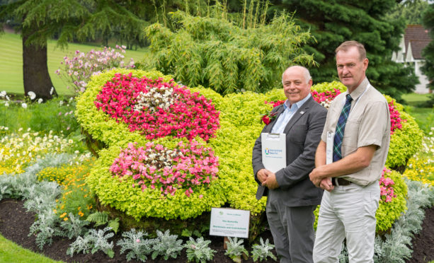 Beautiful Scotland judges Sandy Scott and Adrian Miles.