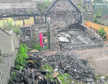 Victoria Road School after the fire.