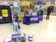 Mr Baillie during his 1 million metre row at the Tesco store in Dingwall