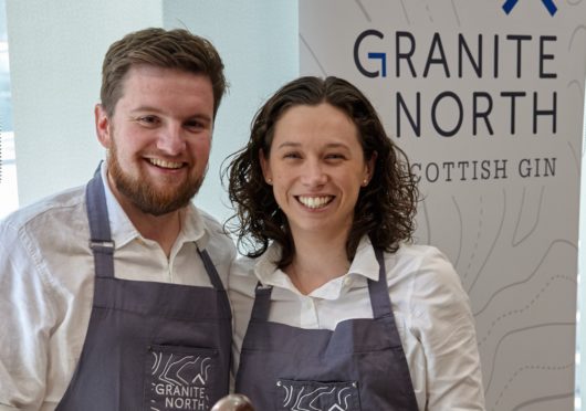 Sandy Matheson and Kirstie Nisbet of Granite North gin