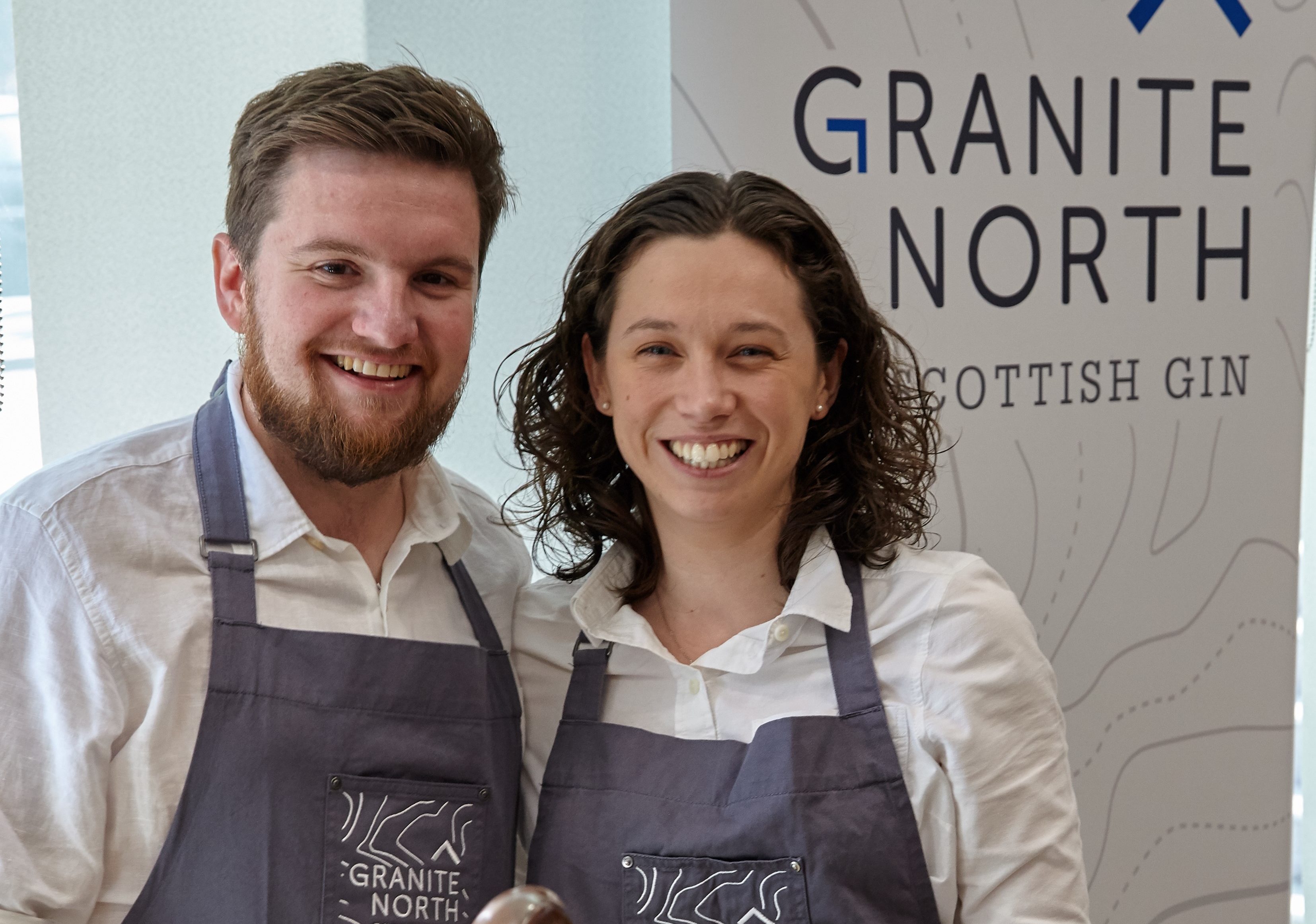 Sandy Matheson and Kirstie Nisbet of Granite North gin
