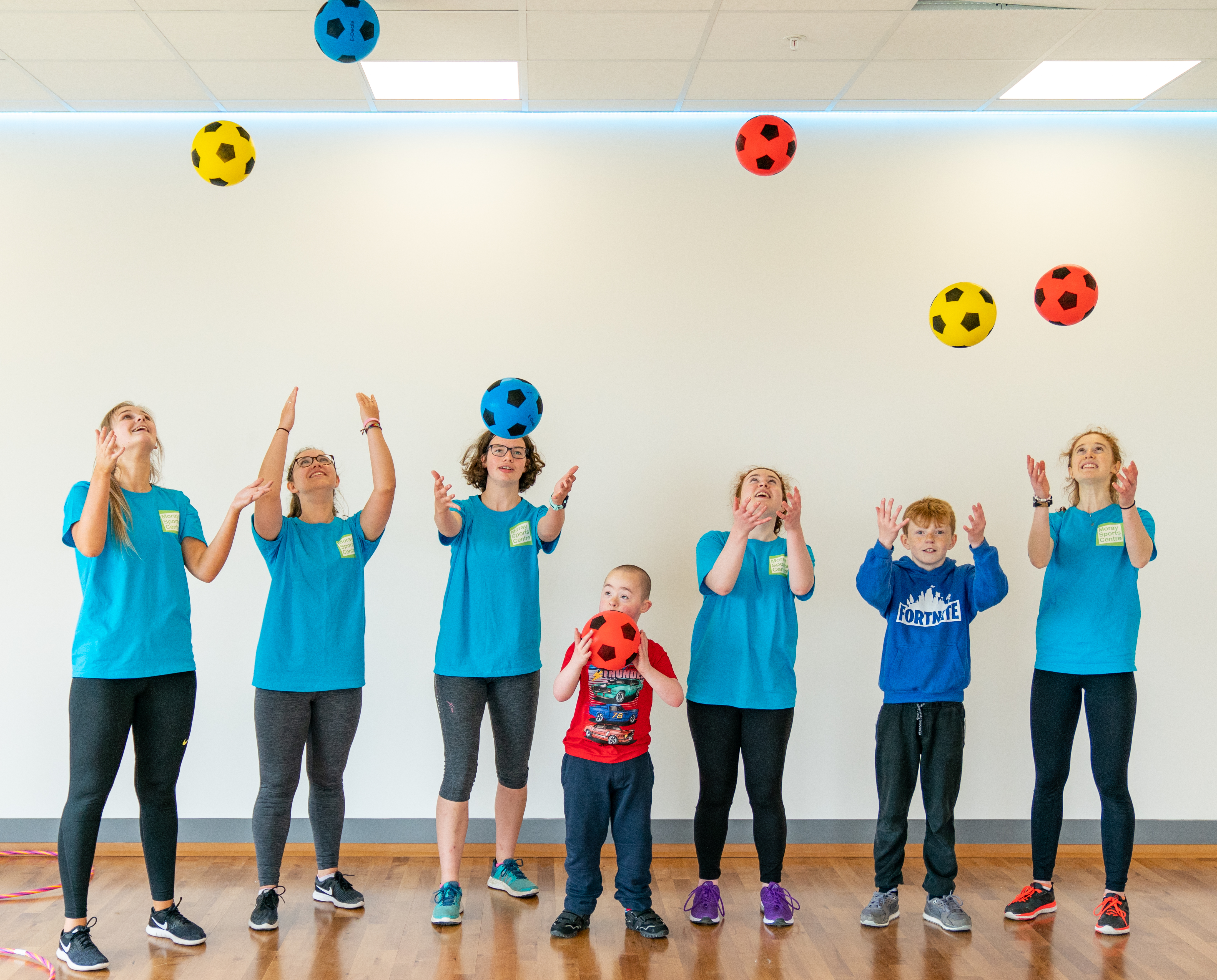 Children play within the new Moray Sports Centre which officially opened yesterday,