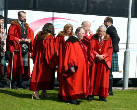 CR0011876 The funeral of Councillor Sandy Stuart at St Columba church, Bridge of Don, Aberdeen.
Picture by Jim Irvine